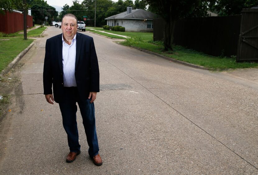 Judge Rick Magnis, on Puget Street in West Dallas, believes Spencer was wrongly convicted in...