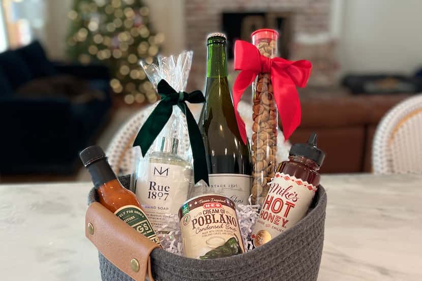How do you assemble the perfect holiday gift basket? Fill it with local and not-local foodie...
