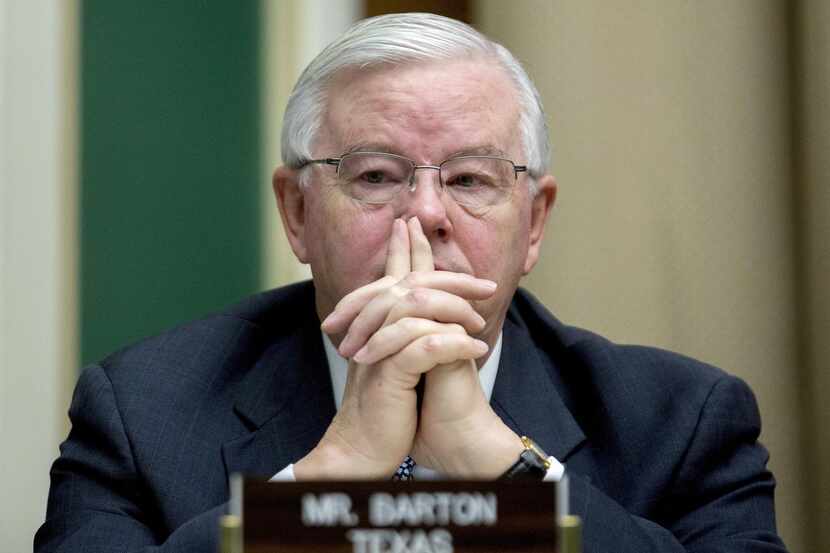 
Rep. Joe Barton during a House Energy and Commerce Subcommittee hearing in Washington last...