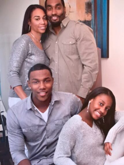 Taco Charlton and his family: mother Tamara, father Norm and sister Sydney.