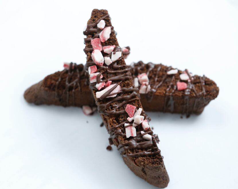 Gluten-Free Chocolate Peppermint Biscotti made by 
Rebekah Thomas 