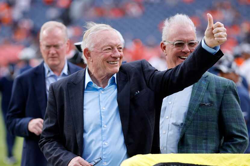 Cowboys owner Jerry Jones and executive vice president Stephen Jones were at the Senior Bowl...