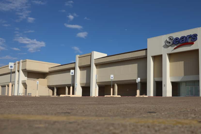 File image of a closed-down Sears at Town East Mall in March 2022.