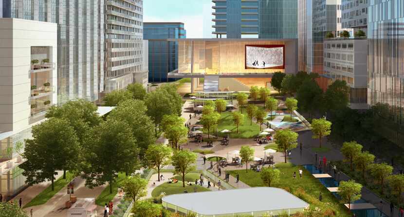 A large central park and performance center are among the plans being discussed for Frisco's...