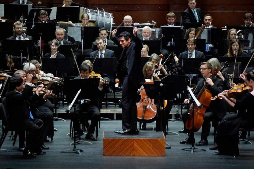 Conductor Miguel Harth-Bedoya directs the Fort Worth Symphony Orchestra in Slava! A...