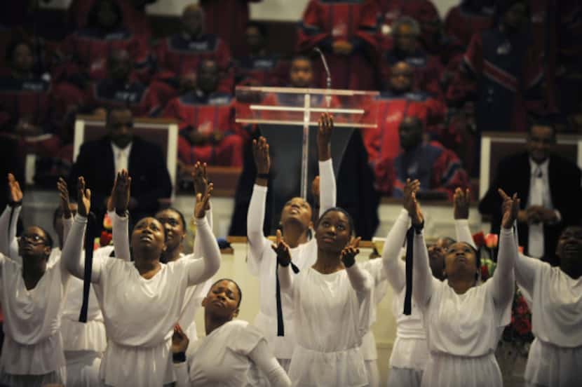Price's niece Ava Howard led the Praise Be to God Dance Group during Sunday's service....