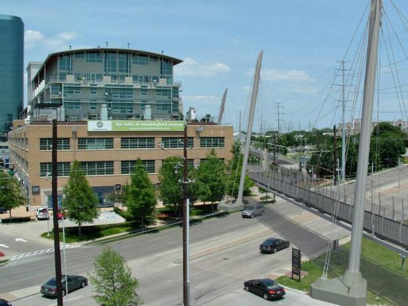 
An artist's rendering shows how the Katy Trail pedestrian bridge will cross Mockingbird...