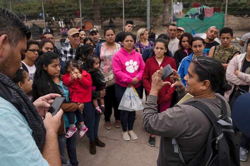 Immigration attorney Charlene D’Cruz, at a workshop near the Gateway International Bridge in...