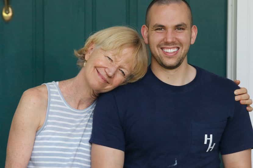 Leslie Barker, The Dallas Morning News' health and fitness writer, and her son, Charlie...