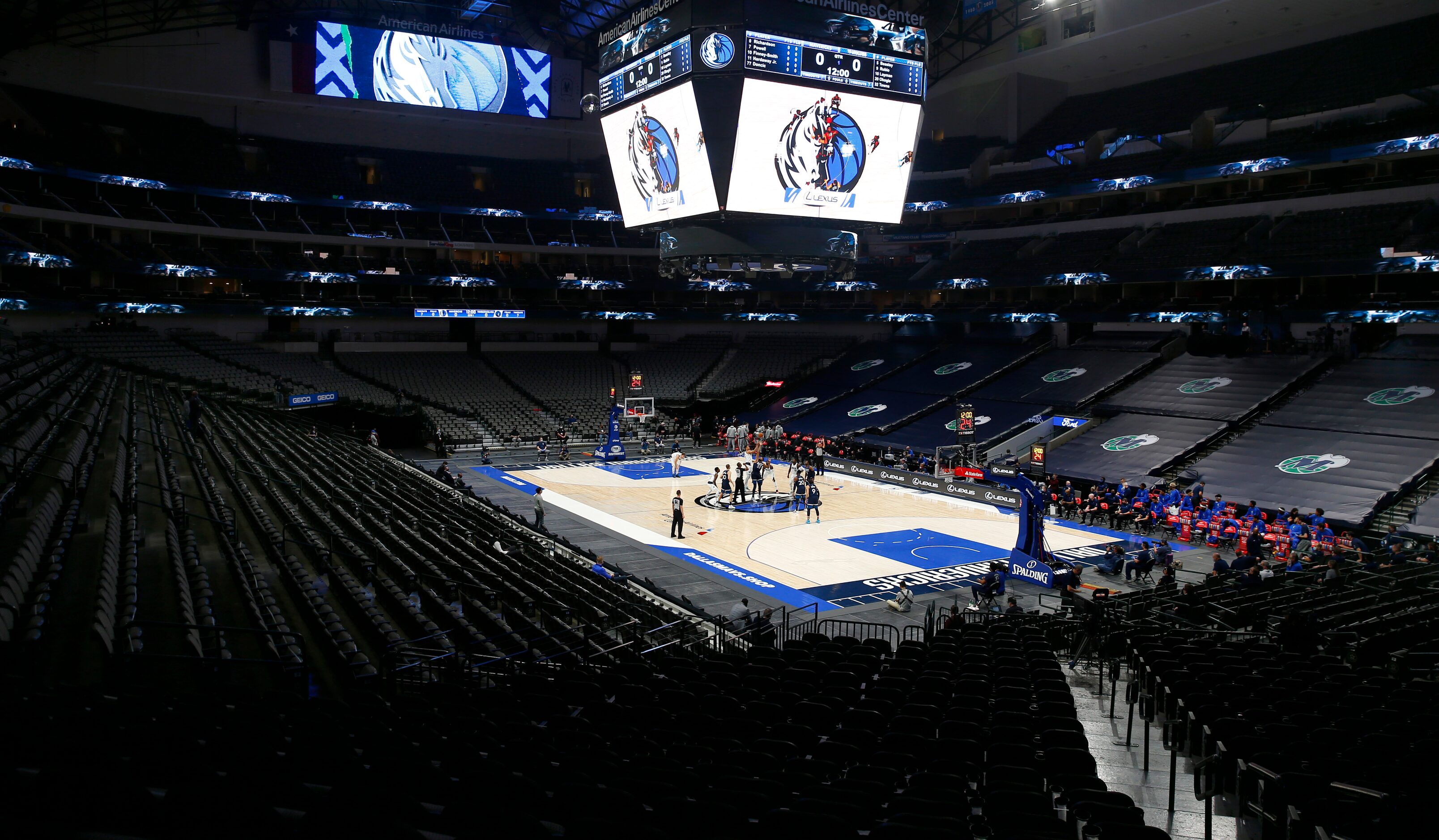 Before the empty stands of the American Airlines Center, the Dallas Mavericks and Minnesota...