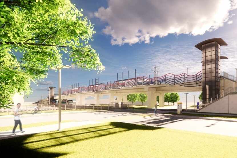 DART's new Plano Silver Line station is planned at 12th Street south of downtown.