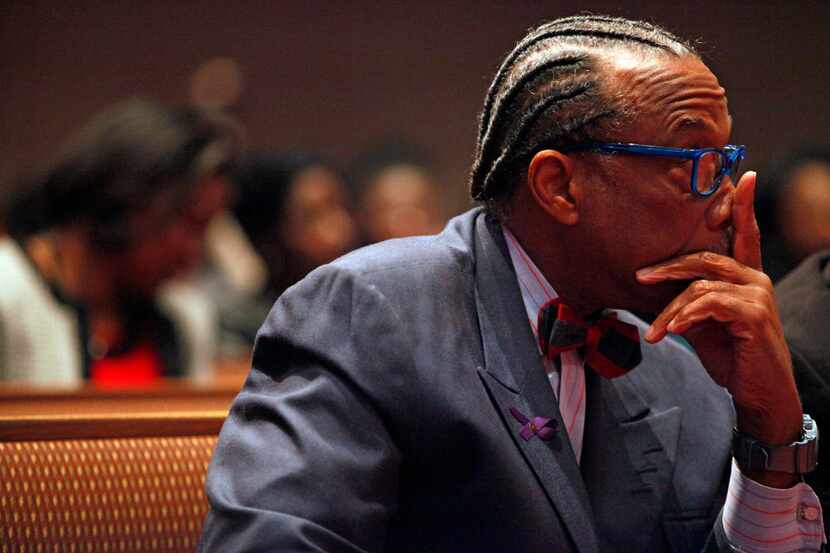 Dallas County Commissioner John Wiley Price during a Sunday service at Friendship-West...
