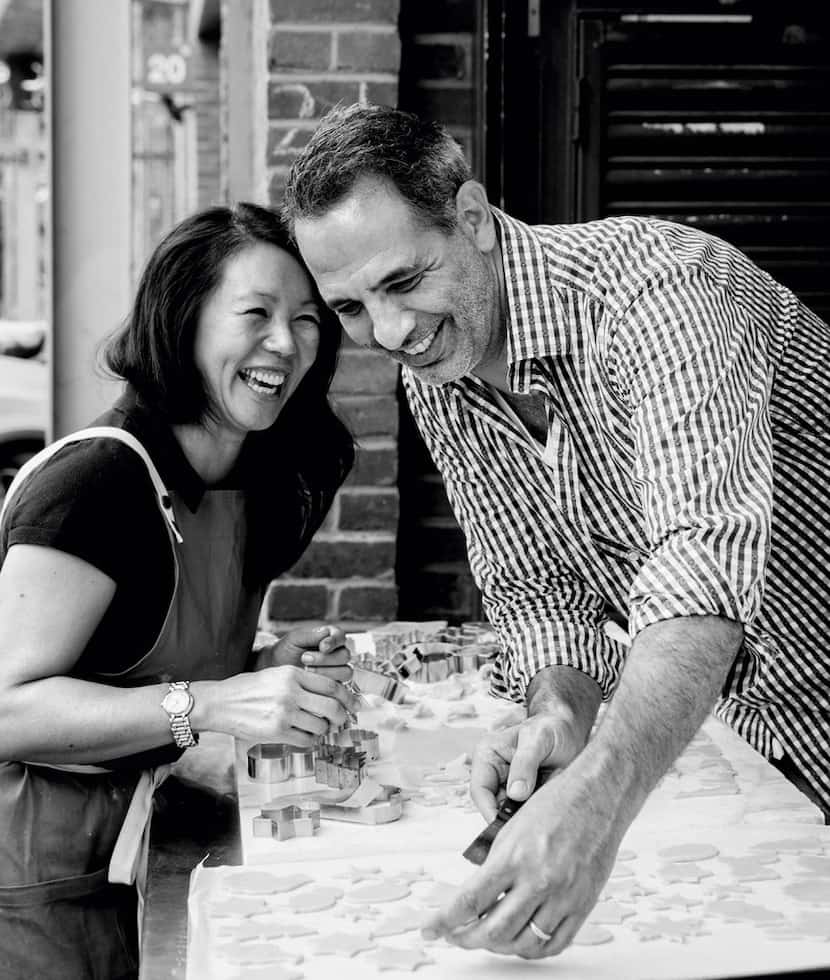 Yotam Ottolenghi and Helen Goh, authors of Sweet: Desserts  from  London's  Ottolenghi.