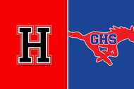 The Rockwall-Heath logo (left) and the Grapevine logo (right).
