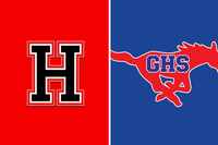The Rockwall-Heath logo (left) and the Grapevine logo (right).