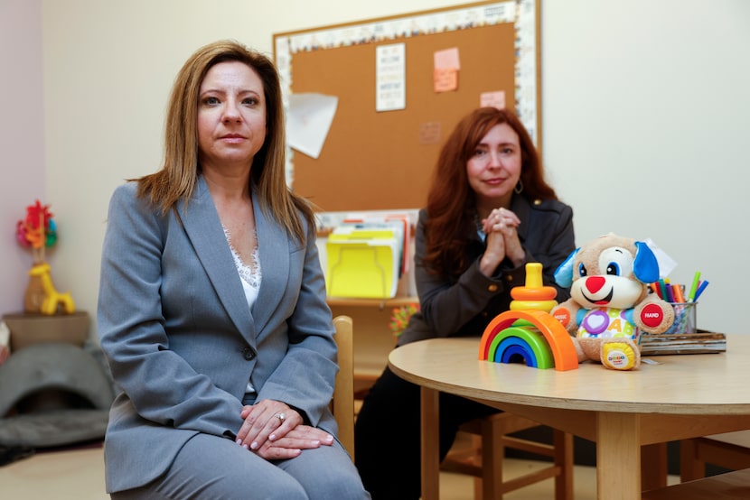 Amy Derrick, (left) an assistant Dallas County district attorney whose work includes...