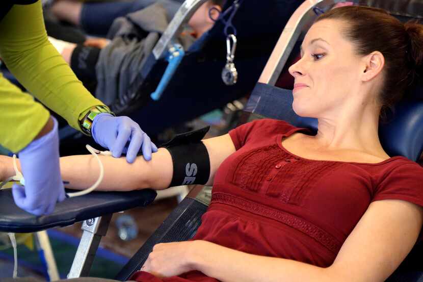 Jayne Herring was one of several hundred who donated at a Carter BloodCare drive in April in...