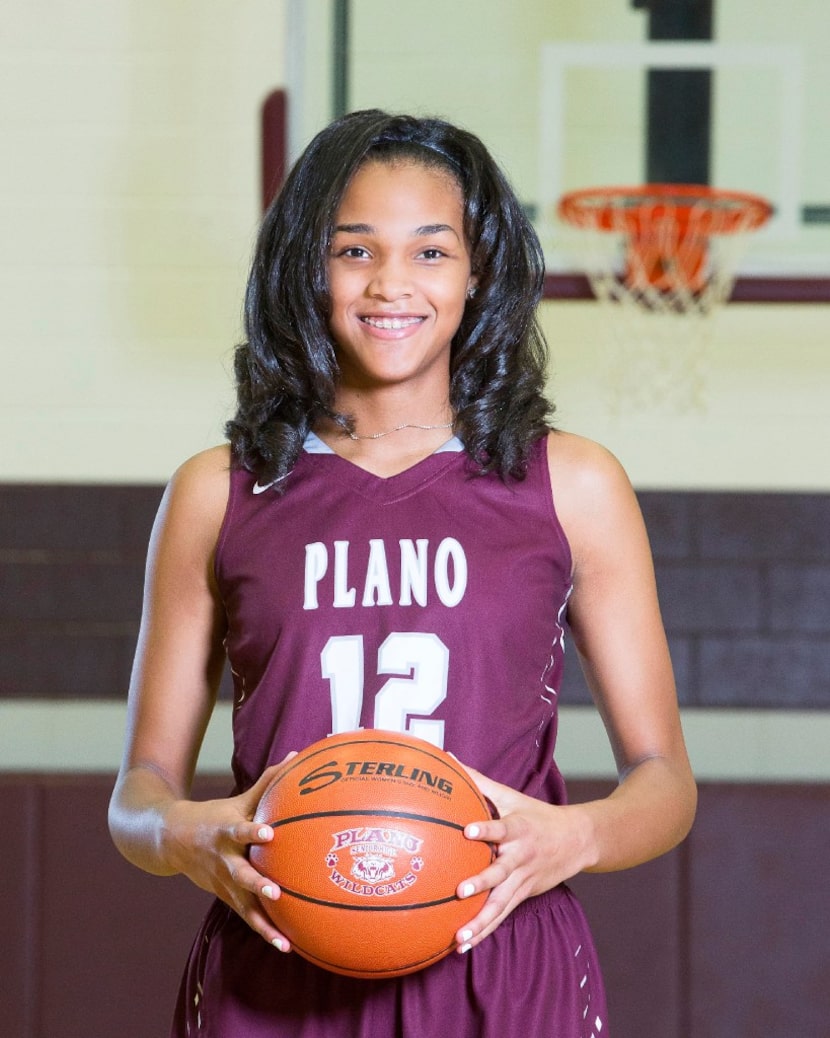 Plano's Jordyn Merritt is the 2017 Dallas Morning News girls basketball Newcomer of the Year.