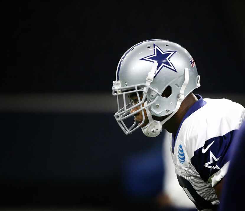 Dallas Cowboys receiver Amari Cooper (19) practices at The Star in Frisco, Texas on...