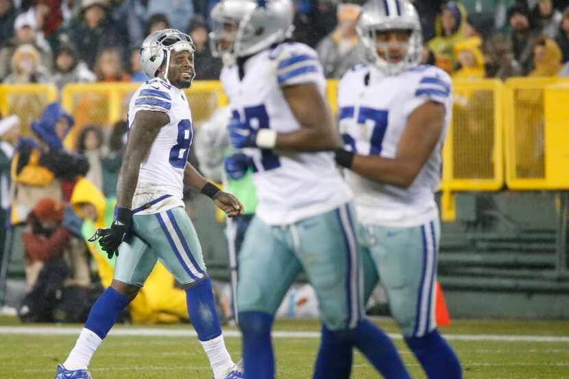 Dallas Cowboys wide receiver Dez Bryant (88) walks off the field in the first half during...