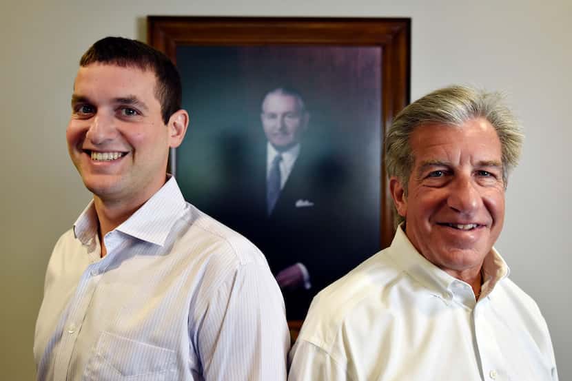 Lonnie Pollock IV, director of sourcing and supplies, and his father, Lonnie Pollock III,...