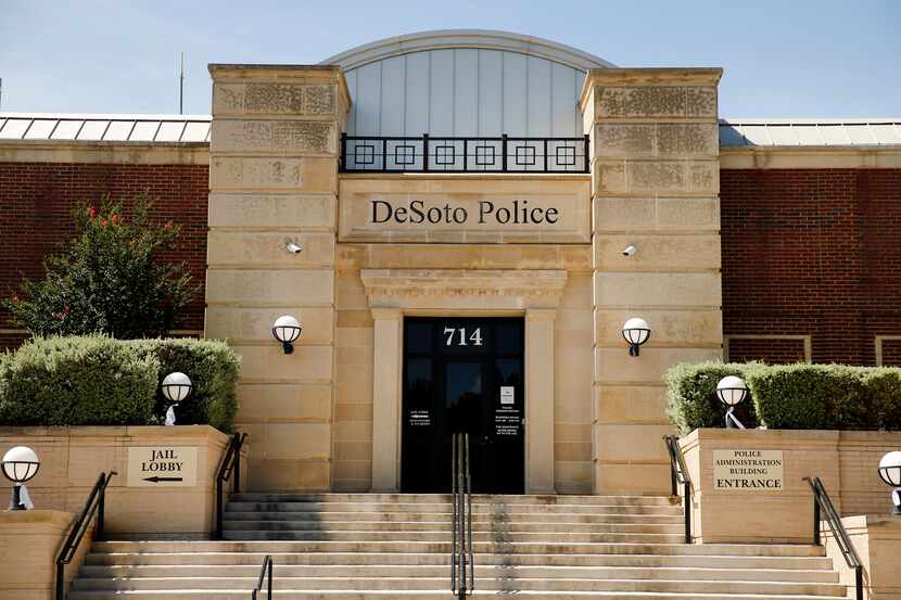 A view of the DeSoto Police Department, 714 E. Belt Line Rd. Police have stationed a drop...