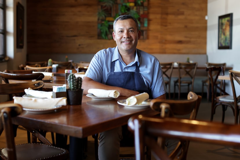 Chef Nico Sanchez poses for a photograph at the Preston road location of Meso Maya in Dallas...