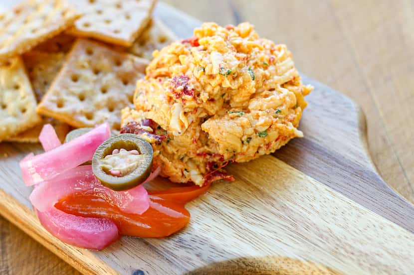 One of Douglas' menu items will be a pimento cheese appetizer with fried saltine crackers. 