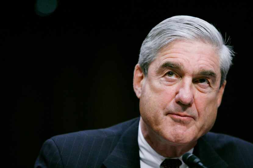 Robert Mueller on February 16, 2011, as he testifies before a Senate Intelligence Committee...