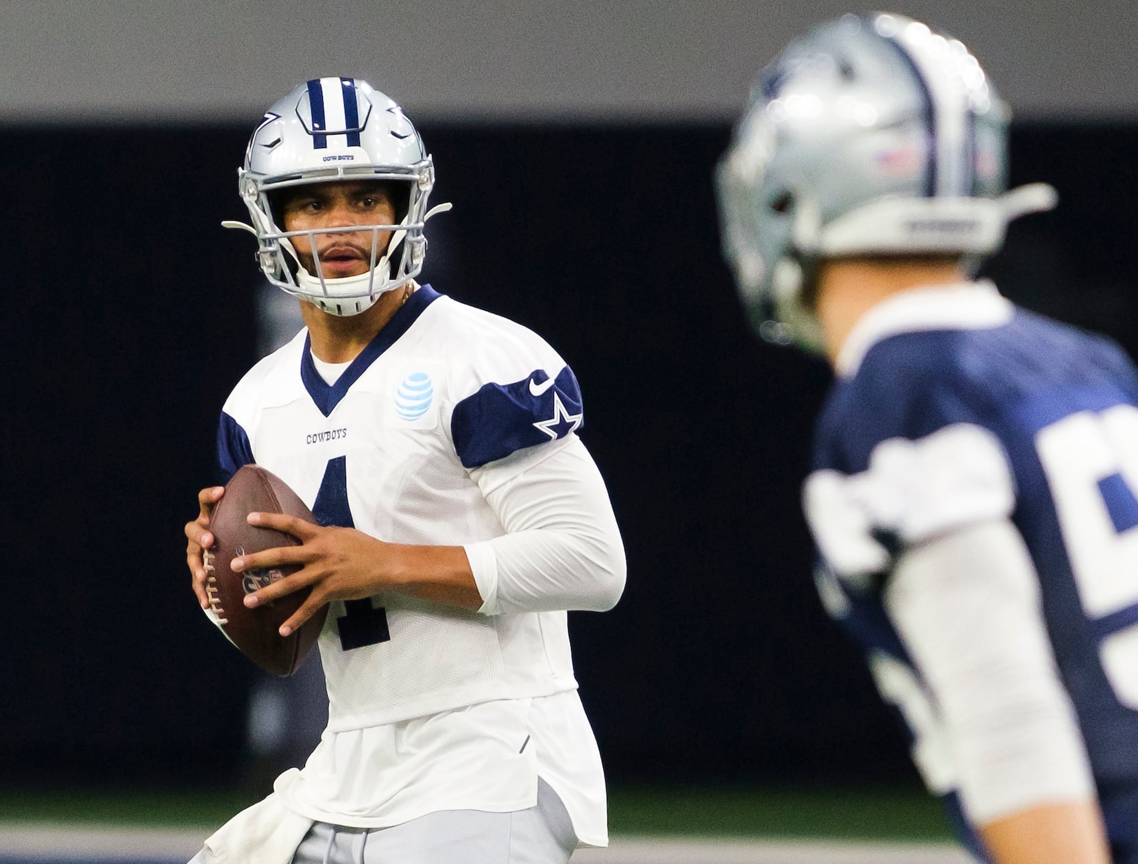 Dak Prescott gives an update on his new deal with a fashion statement:  'I've got my Cowboy hat on so I'm a Cowboy'