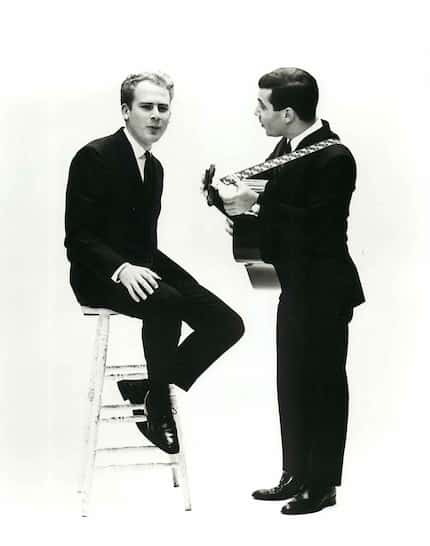 Art Garfunkel and Paul Simon in an undated photo.