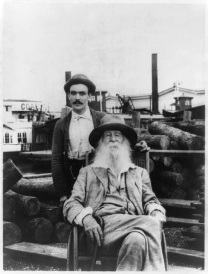 In this undated black and white photo provided by the Library of Congress, Walt Whitman...
