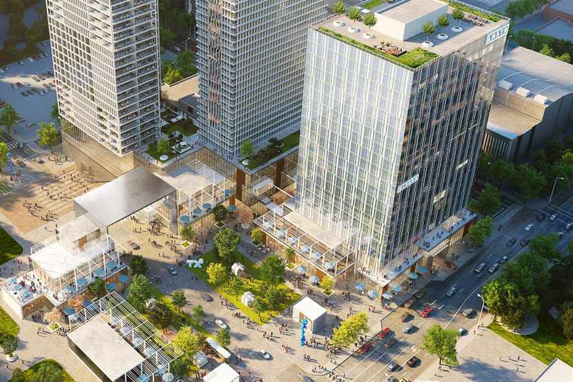 Atlanta developer Portman Holdings is planning three towers on the northeast corner of...