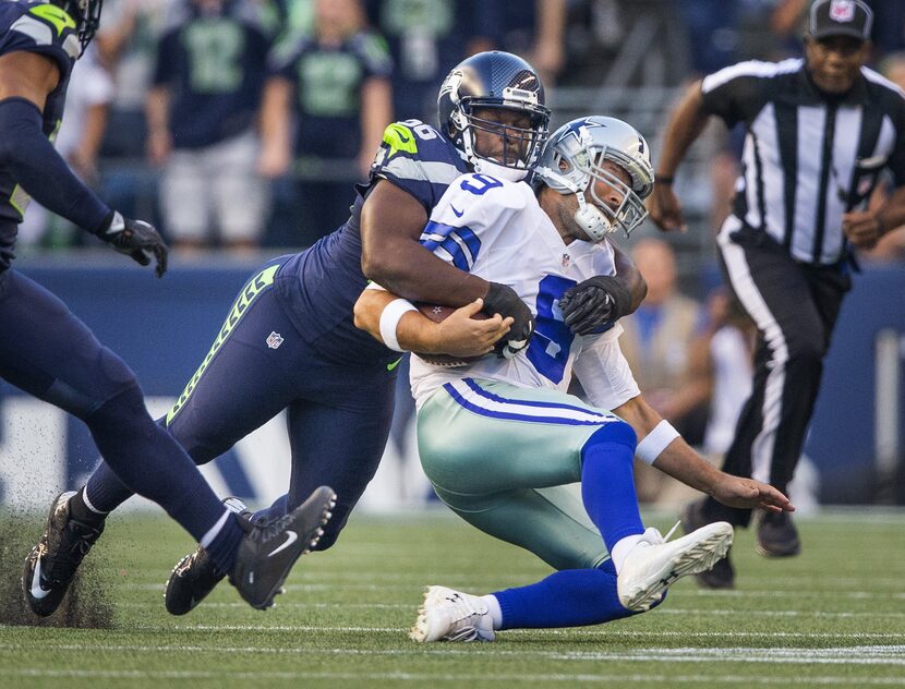 Cliff Avril knocks Dallas quarterback Tony Romo out of the game with this sack on the third...