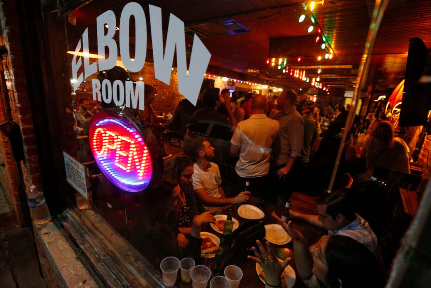 East Dallas' Elbow Room was jammed Saturday night as its final closing approached. (Nathan...