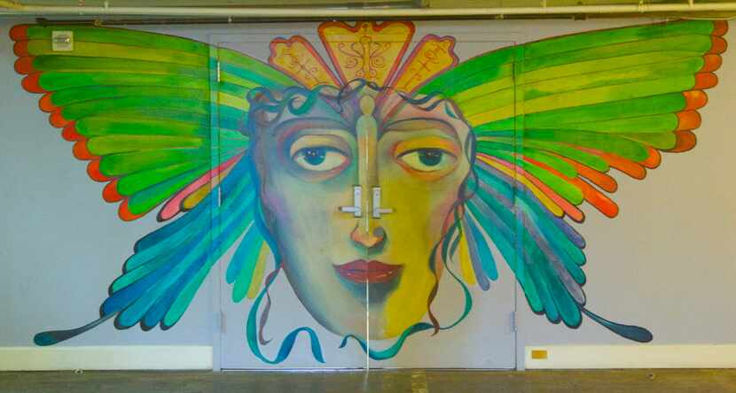 Cuban-American artist Rolando Diaz created a butterfly mural for the entrance of Spark