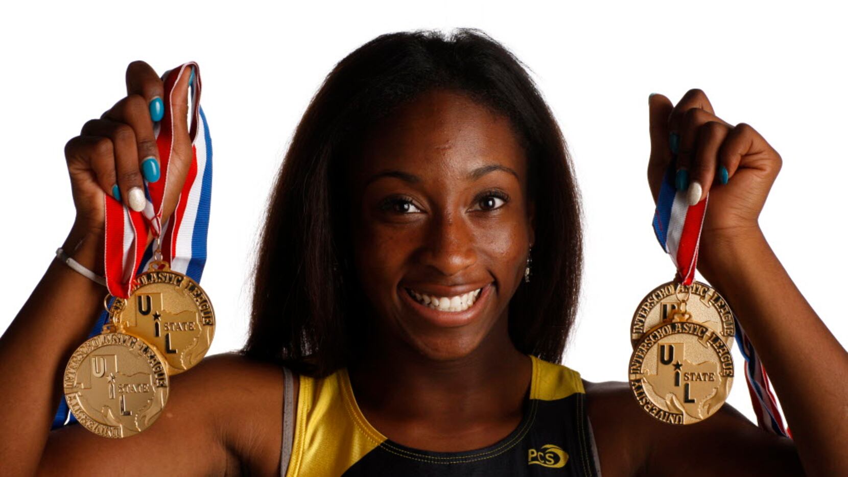 Girls All-Area Track Athlete of the year Jennifer Madu of Plano East High School. (Evans...