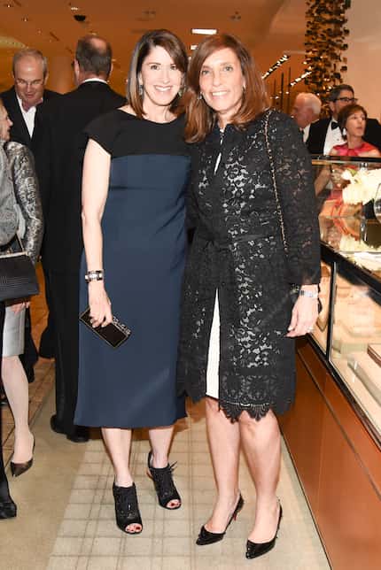 Karen Katz (left), retired CEO of Neiman-Marcus, with Maryann Mihalopoulos.