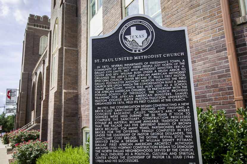 St. Paul United Methodist Church was founded by freed slaves in 1873.