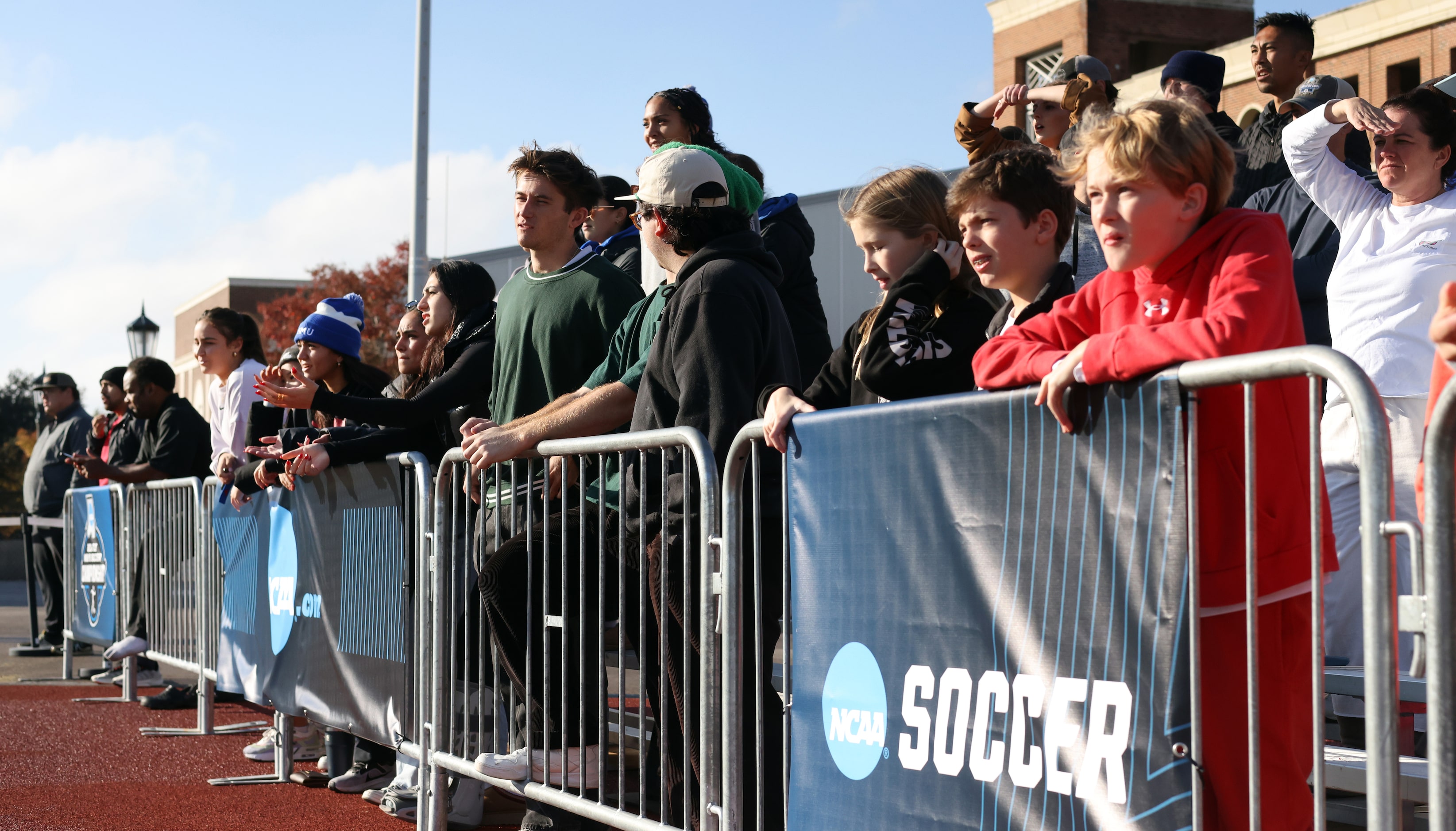 SMU fans follow the action during first half play as SMU men's soccer hosted Marshall in the...