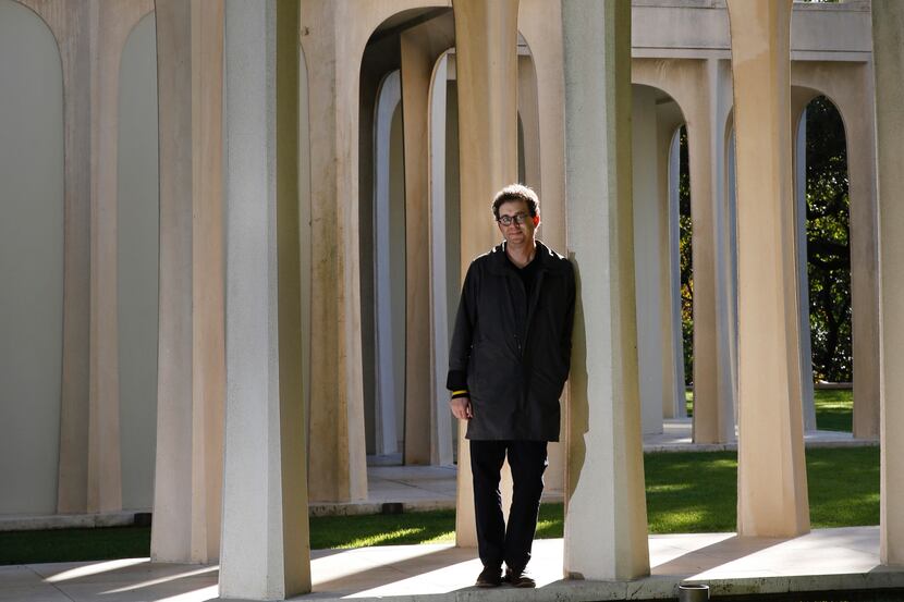 Dallas Morning News architecture critic Mark Lamster is pictured at the famous Beck House, a...