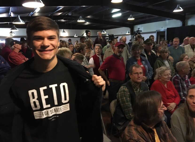 Caleb Krnavek, 21, a junior at Stephen F. Austin State University, showed up at a...