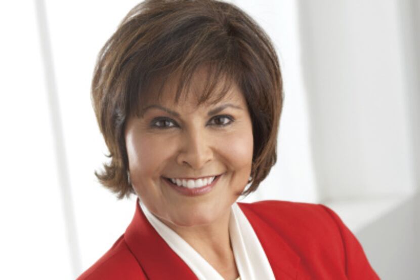Gloria Campos, news anchor at WFAA-TV (Channel 8)
