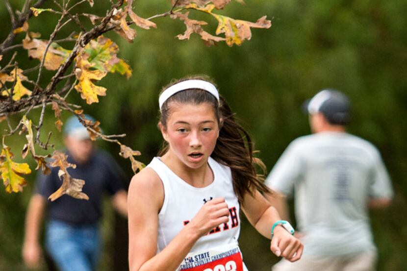 McKinney North's London Culbreath, pictured in a race from last season, proved in winning...