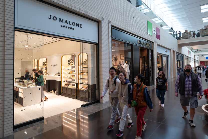 The Jo Malone London storefront is shown on Black Friday at NorthPark Center in Dallas.