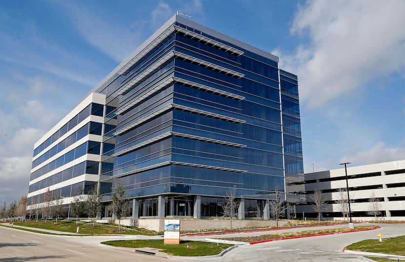 The first office building in Frisco Station opened in early 2018.