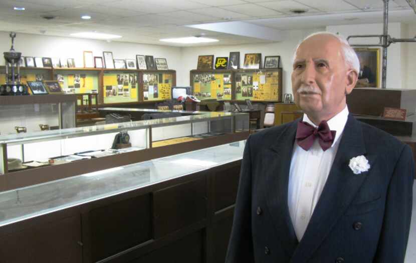 Two miles off 36 in downtown Hamilton a likeness of James Cash Penney greets visitors at the...