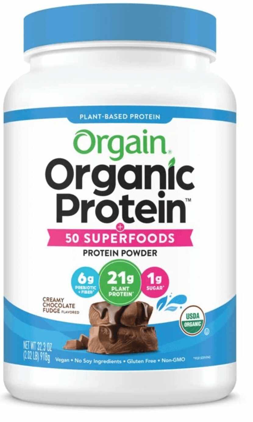 Orgain Organic Protein label