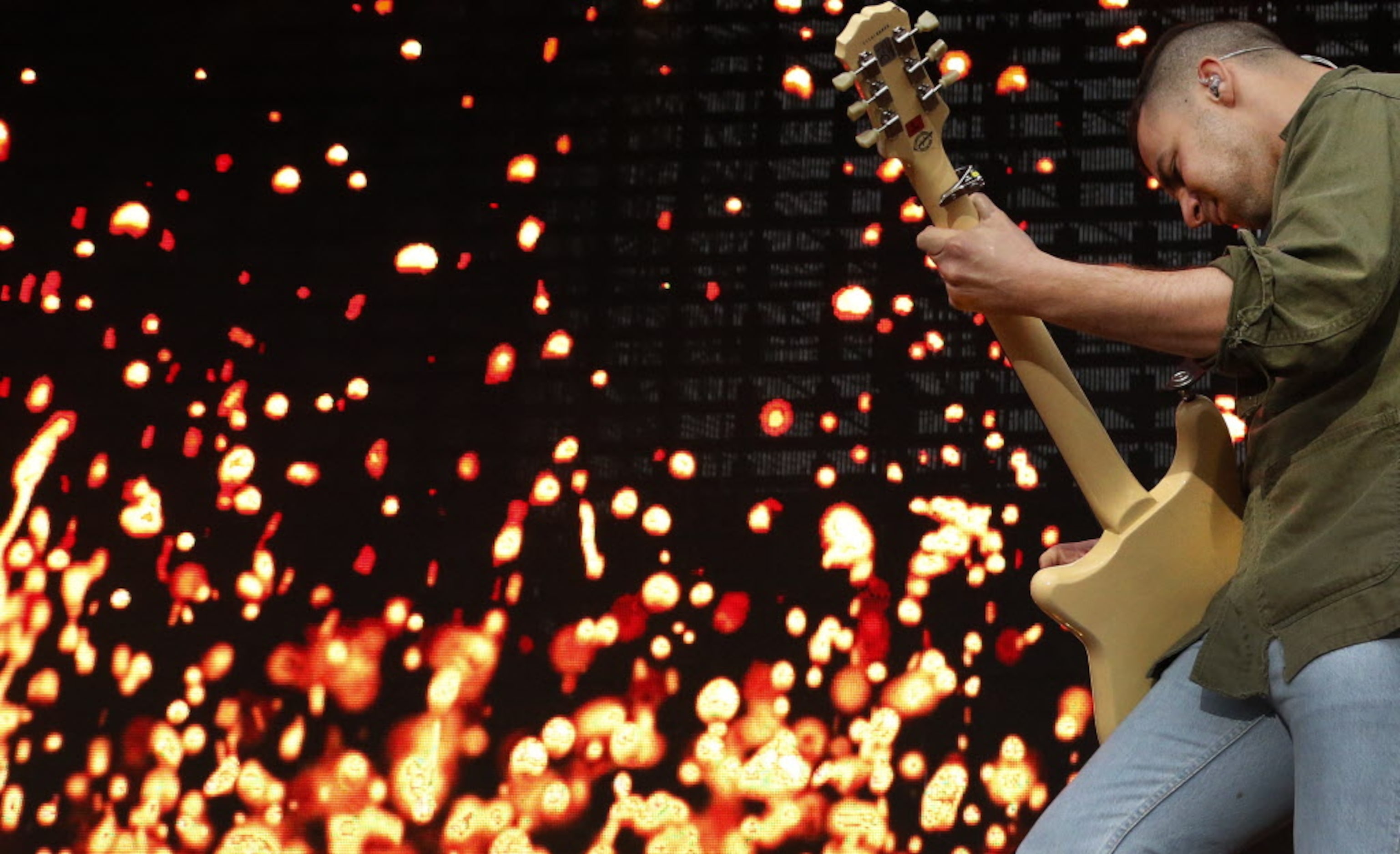 The band Fun. performs during the March Madness Music Festival in Dallas on Sunday, April 6,...