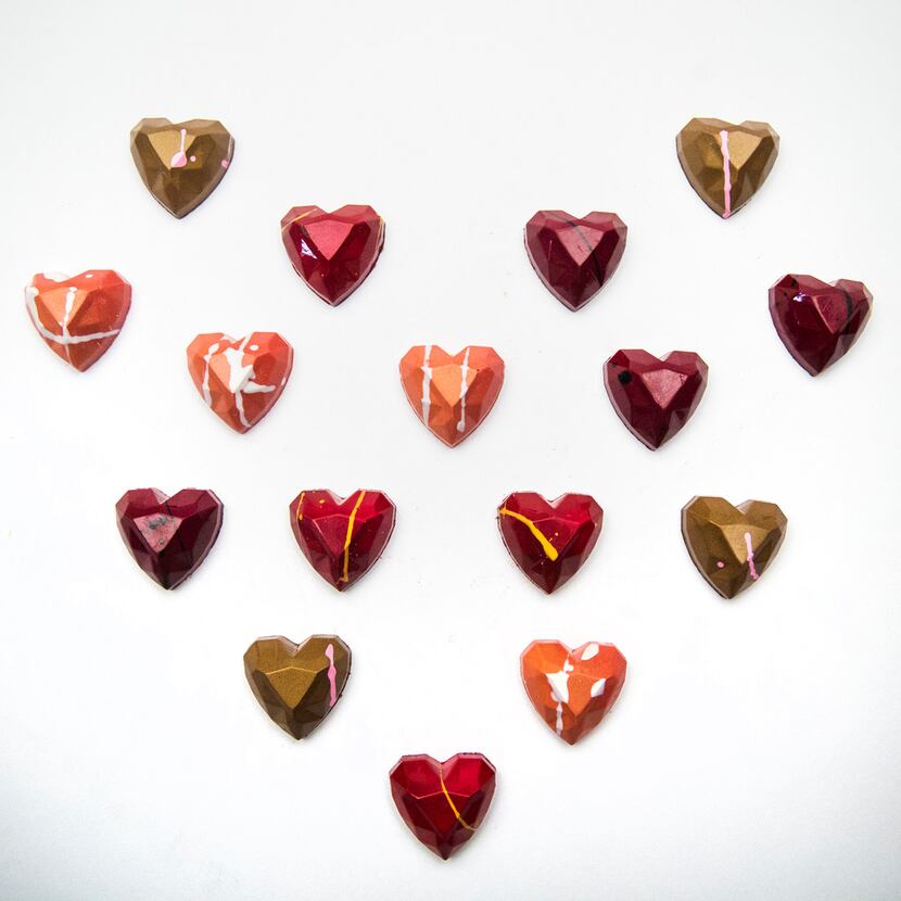 Kate Weiser Diamond Heart Collection chocolates